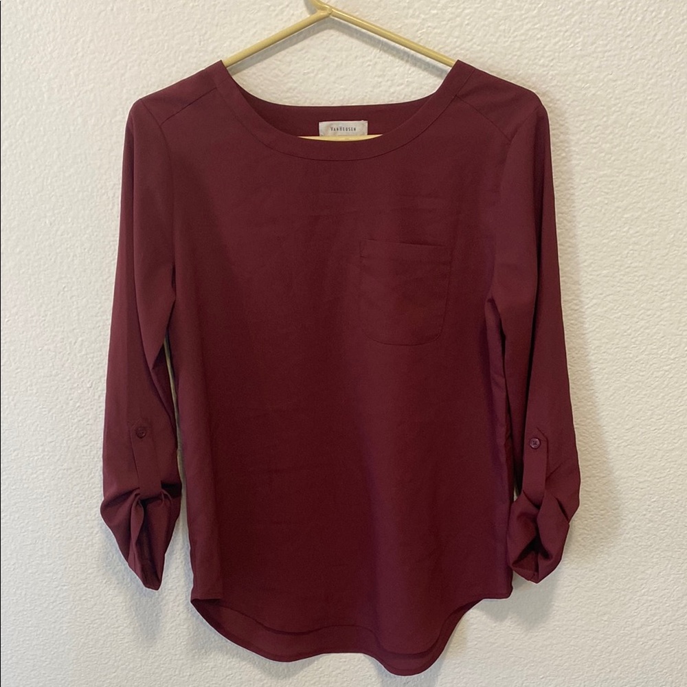 Van Heusen Women's Burgundy Top